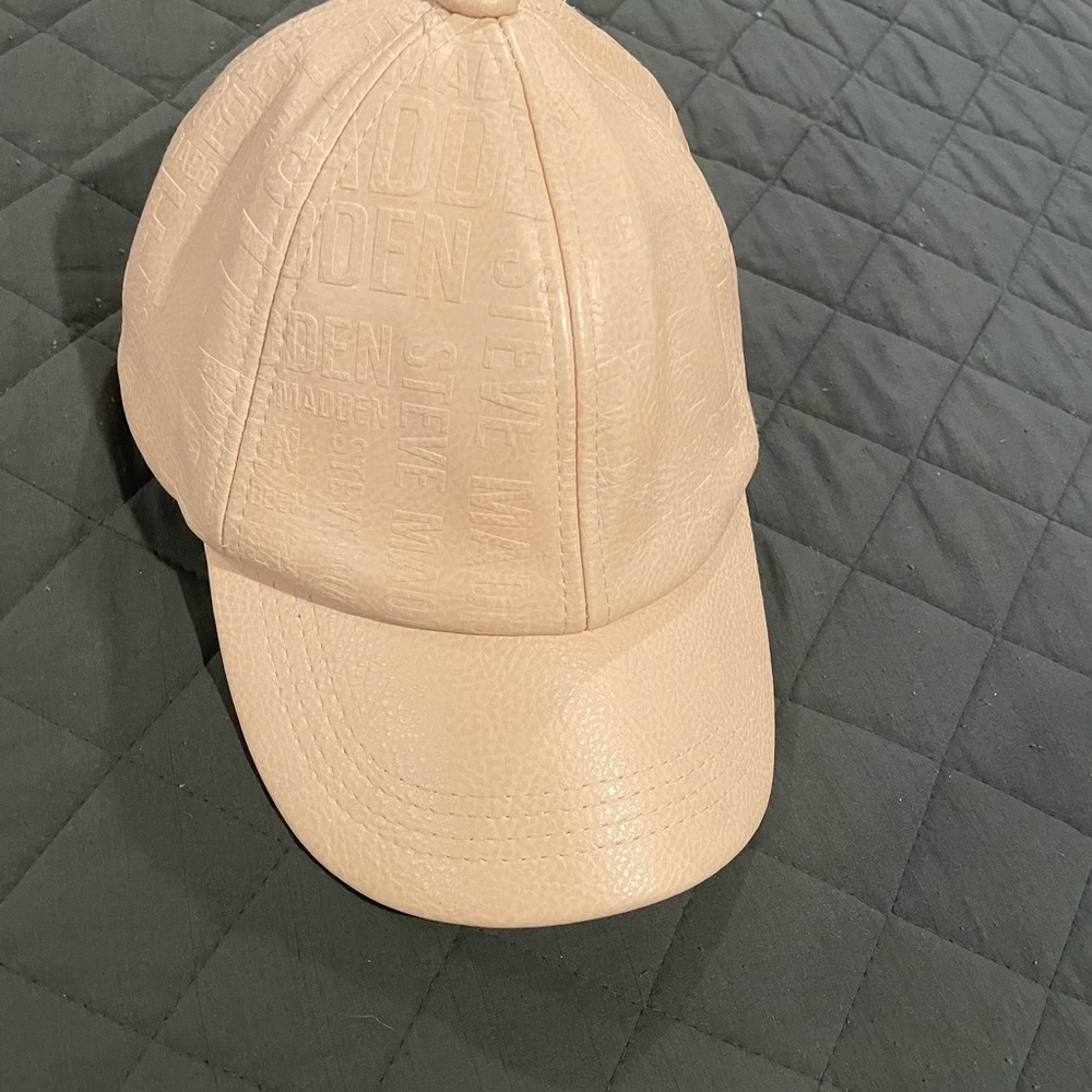 Steve Madden Cream Embossed Cap